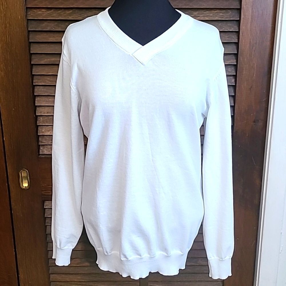 Coofandy White Pullover Sweater,  Size Medium,  NWOT